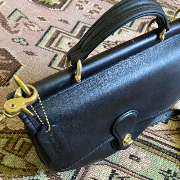 Vintage Coach 1992 Willis Black Leather Crossbody - Picture 8 of 8
